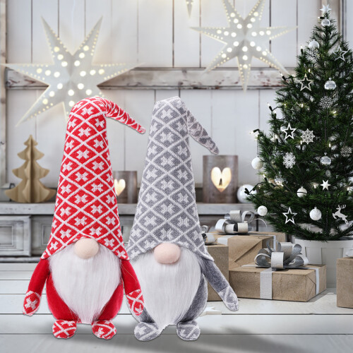 Kerstkabouter Faceless voor pop wol dwerg elf decoraties-Roze 2