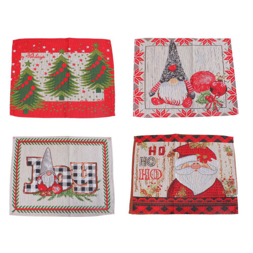 Napperon à motif de noël, lavable, résistant à la chaleur,-2 1