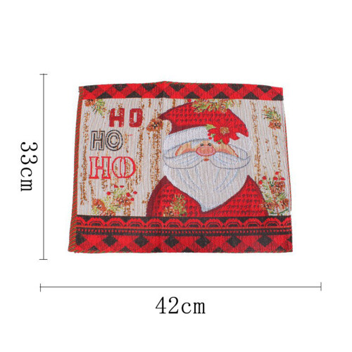 Napperon à motif de noël, lavable, résistant à la chaleur,-2 2