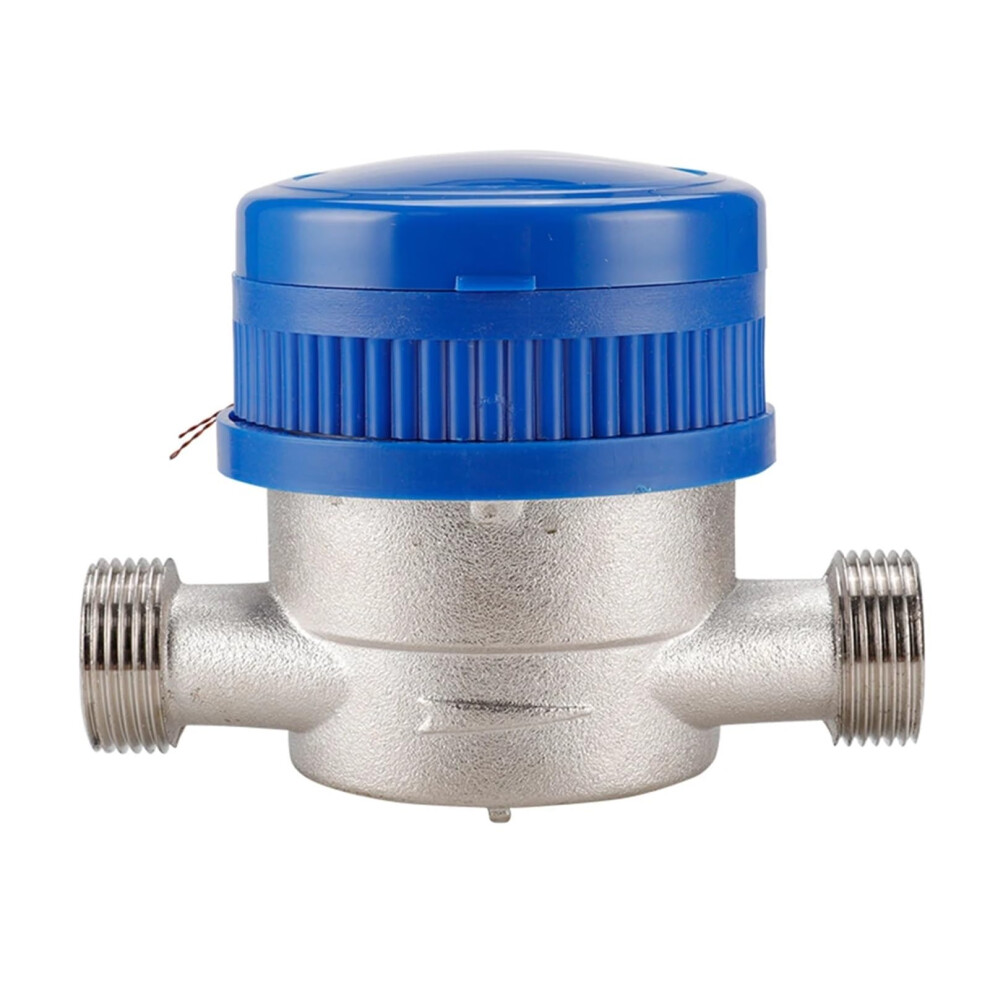 Ultrasonic Flowmeter Cold Water Meter For Garden And Home Use, 360 Mechanical Rotary Pointer Counter, Fittings 9339159492543