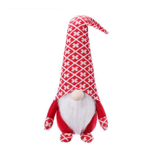 Kerstkabouter Faceless voor pop wol dwerg elf decoraties-Rood