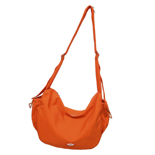 Casual Simple Nylon Shoulder Bag Large Capacity-orange S