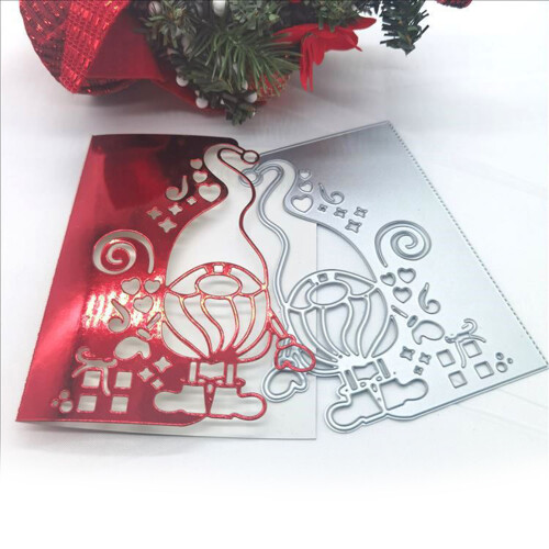 Kerst Gnome Kerstman Metalen Stansmessen Stencil DIY 1