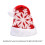 Chapeau de noël flocon de neige Simple, rouge/gris,-Rouge 4