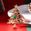 Cute Christmas Tree Brooch Pin Delicate Xmas Element-Green 6