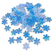 300pcs/bag Christmas Snowflakes Confetti Artificial Snow-Blue