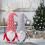 Gnome de noël sans visage pour poupée, décorations d'elfe-Rouge 3