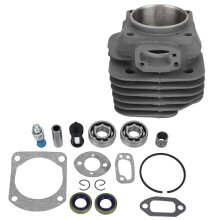 Kit piston cilindru cu alezaj mare pentru drujbe Husqvarna, upgrade motor ușor de instalat, cu durabilitate din aliaj de zinc și finisaj