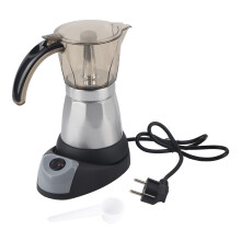 Cafetière électrique Moka, cafetière italienne, infusion rapide, design transparent, portable, concentration réglable, facile à nettoyer