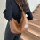 PU Leather Crossbody Shoulder Bag Dumpling Bag Large-Black 7