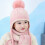 Chapeau de noël doux pour enfants, ensemble écharpe de-Jaune 5
