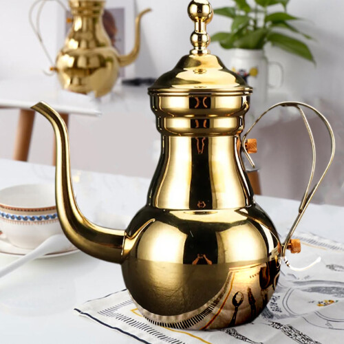 Καφετιέρα με αντικραδασμική λαβή από ανοξείδωτο ατσάλι, βραστήρας τσαγιού με 1