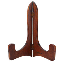 Cavalete de madeira giratório e dobrável, suporte decorativo atraente para uso versátil, suporta com segurança itens de até 31,75 x 24,13 cm