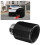 Carbonfaser-Style Auto-Auspuffblende 63-101mm Universal Schwarz 5