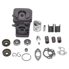 Set piston și cilindru pentru motor de drujbă de 39 mm, piese aftermarket cu durabilitate sporită, compatibil cu seria 235 236 240, include