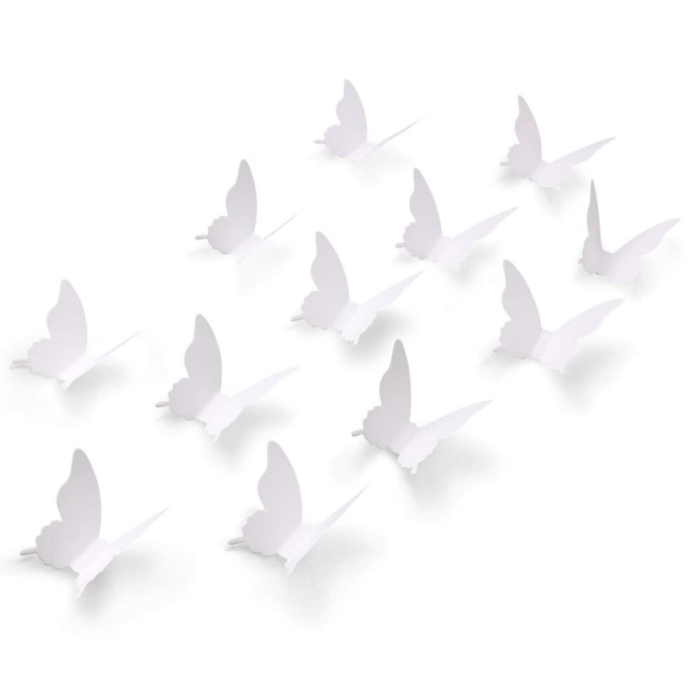 Strong Adhesiveness 3D Butterfly Wall Decor, Removable DIY Decorations with Double-sided Glue Dots for Girls Bedroom, Long-lasting PVC Material Adjust