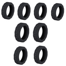 4/8pcs Prevent Damage to Your Luggage Wheels-Black 8 pieces