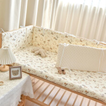 Baby Bed Guard Rail Breathable Cot Liner, Adjustable Padded Side Protectors For Cot/Crib, N03, 240x28cm