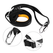 Outdoor-verstellbarer Klettersteiggurtschlinge 108x2cm, Schwarz