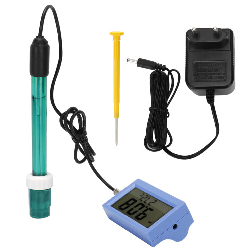 Módulo sensor de pH, medidor digital de temperatura e pH com eletrodo composto, sonda de pH resistente à corrosão, longa vida útil para