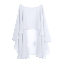 Chiffon Shawl Seaside Solid Color Shawl-89 white