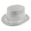 Vintage Hat Fedora Top Hat-silver white Childrens model 1