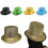 Vintage Hat Fedora Top Hat-silver white Childrens model 6