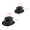 Vintage Hat Fedora Top Hat-silver white Childrens model 2
