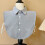 Mens Solid Color False Collar Detachable Dickey-XXL Dark Grey 4