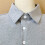Mens Solid Color False Collar Detachable Dickey-XXL Dark Grey 6
