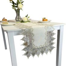 Embroidery Lace Table Runner Slip Resistant Polyester-40 130