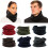 Winter Neck Warmers Fleece Gaiter Windproof Drawstring-Coffee 4