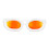 Windproof Pet Sunglasses Suitable for Medium Large-White Red 1