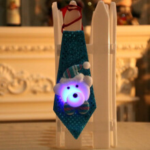 Christmas Ornament Party Decorative Bow Tie for- Luminous bear