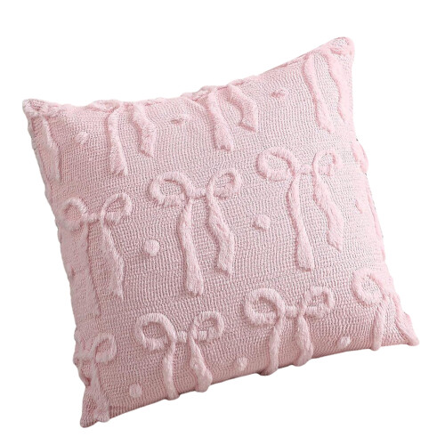 Plush Pillow Protectors Light Pink Easy Caring Washable Fabric
