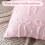 Plush Pillow Protectors Light Pink Easy Caring Washable Fabric 4