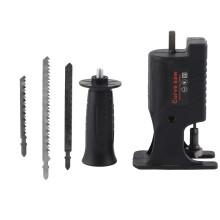 Adaptateur pour scie sauteuse électrique portable, avec poignée ergonomique pour un confort optimal, compatible avec les perceuses sans fil et à