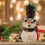 Plüsch-Schneemann, stehend, Weihnachten, Ostergeschenke,-C 5