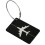 Portable Suitcase Label Baggage Identifier Backpack Tags-Black 1