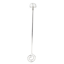 Palitos de mistura em espiral de aço inoxidável, colheres de mel portáteis para café e chá, design exclusivo com ranhuras profundas e cabo longo