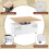 Lift-Top Coffee Table with 4 Drawers & Wheels 6