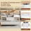 Lift-Top Coffee Table with 4 Drawers & Wheels 7