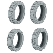 4/8pcs Protect Your Suitcase Wheels from-Light Grey 4 pieces