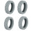 4/8pcs Protect Your Suitcase Wheels from-Light Grey 4 pieces 1