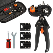 Kit di attrezzi per innesto Pro, forbici da potatura EasyHandle in ABS e acciaio, 3 lame sostituibili, innesto ad alta percentuale di sopravvivenza,