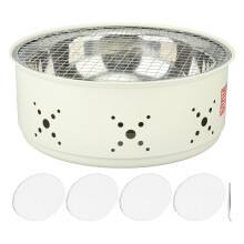 Barbecue portable à chauffage réglable, réchaud à charbon en acier inoxydable pour la cuisson intérieure et extérieure, plat à rôtir