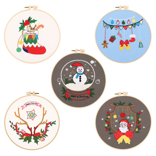 Kit de broderie de noël avec instructions-Cadeau de Noël 2 1