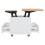 Lift-Top Coffee Table with 4 Drawers & Wheels 9