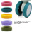 8pcs Quiet Caster Cover For Suitcase Wheels Silicone-Phosphor S 5