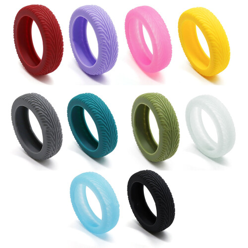 8pcs Quiet Caster Cover For Suitcase Wheels Silicone-Phosphor S 1